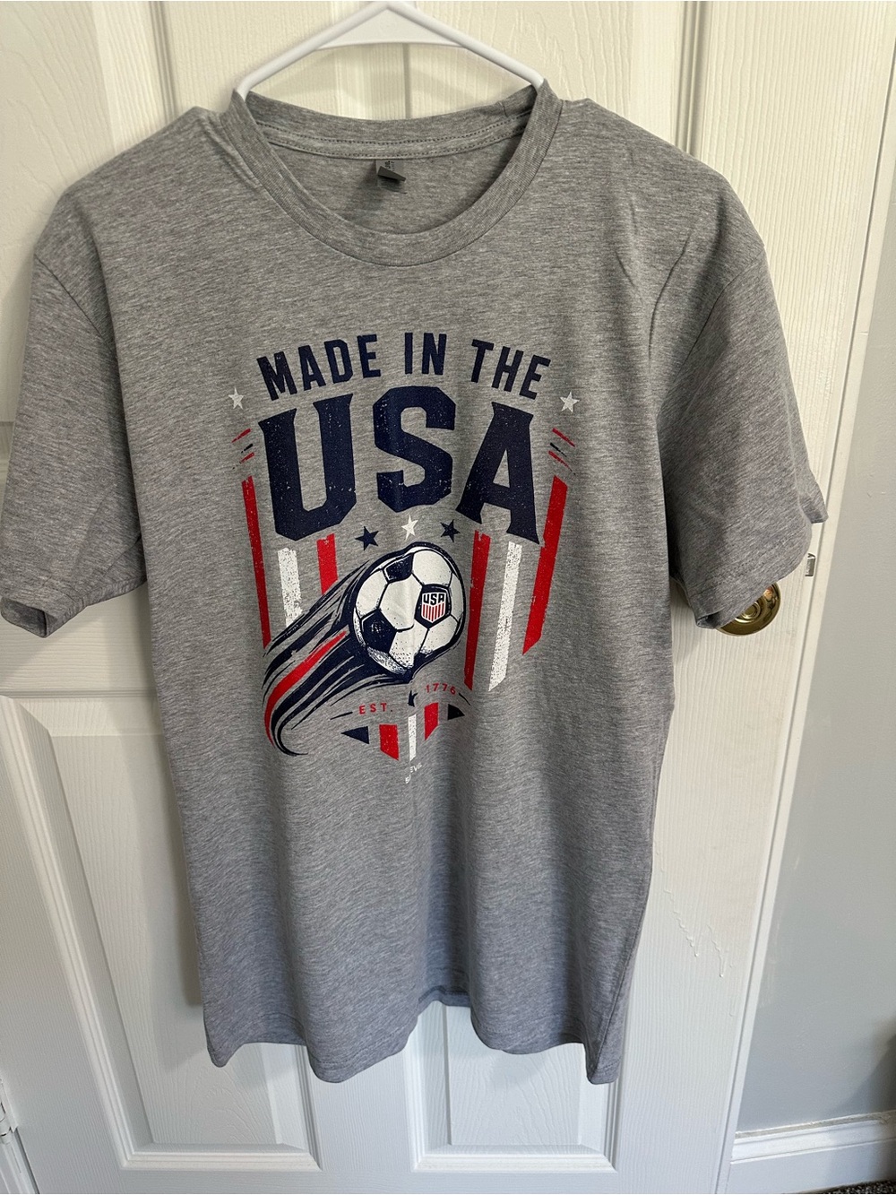 Next Level Apparel 'Made in the USA' Soccer Graphic Tee Size Large